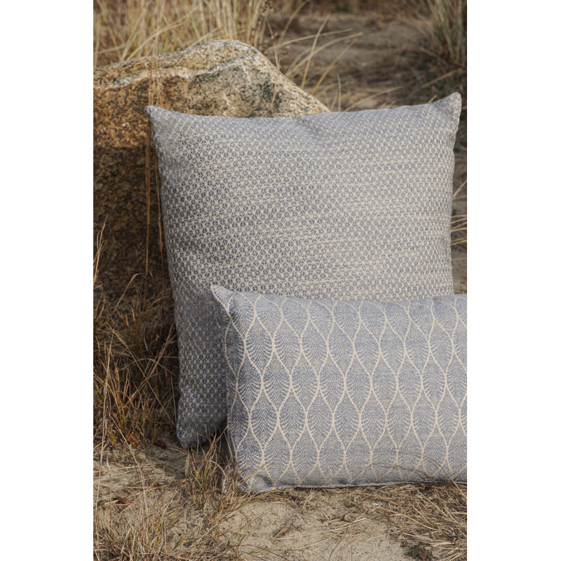Coastal Breeze Indigo Blue Acrylic Outdoor Pillow 24x24