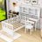 Twin Wood Platform Bed with Bookshelf, Chair, Desk and Drawer-1162048182