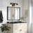 3-Light Black Vanity Light