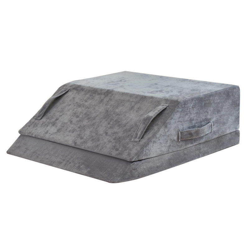 Emonie Adjustable Bed Wedge Pillow for Leg Elevation and Knee/Foot Surgery Recovery, 8" H x 21" W x 24" D