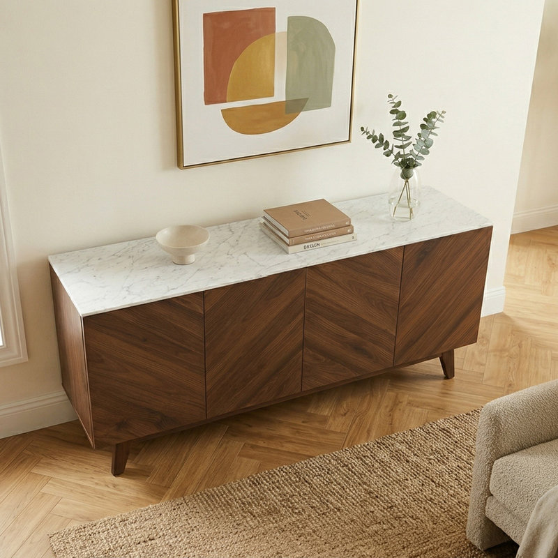 CARRARA 177.6cm Sideboard, Brown