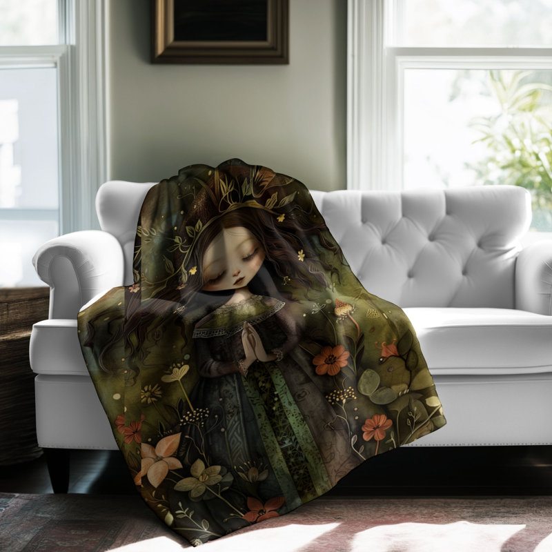  Couverture Mystical Woodland Dreams, L 60 po x l 50 po