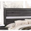Lit double gris traditionnel avec capacité de rangement et commodité - Bois d'ingénierie en solution pratique