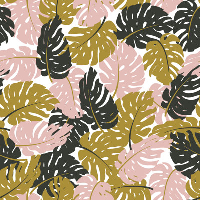 Adalid Exotic Leaves - Wrapped Canvas Print