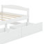 Lit plateforme simple équipé de deux tiroirs de rangement-419419332