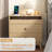 Adkins 24" W 3-Drawer Nightstand with Charging Station, Open Storage Shelf and Solid Wood Legs(Set Of 2)-76430150-76430201