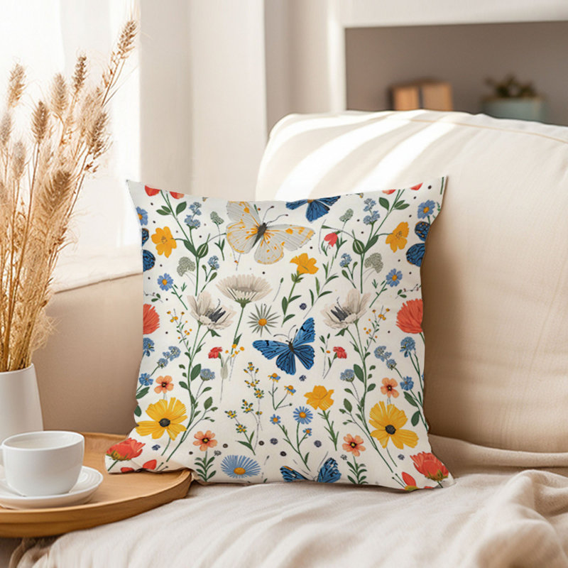 Butterflies Pattern II Cottage, 18"H x 18"W