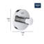 Essentials Wall Mounted Robe Hook-73200249