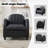 Modern Curved Accent Chair PU Leather Lounge Chair for Living Room-172920399