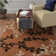 Tapis rouille/brun en laine touffeté à la main Coutu