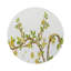 Sous-verres ronds en cuir cerisier jaune-119015068