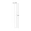 Panneau de remplissage haut en contreplaqué blanc, base en bois blanc, Kindwood Eco Shaker 6 po L x 0,75 po P x 96 po H, prêt à assembler-123468946-134524650