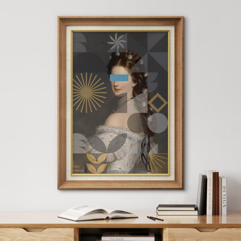 «Portrait Victorian Elegant Women» sur toile, Cadre naturel de qualité supérieure, H 36 po x l 26 po