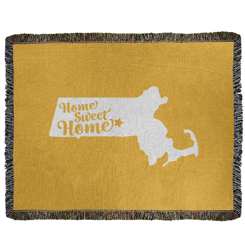 Jeté en coton tissé worcester doux, l 37 po x L 52 po, Jaune