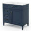 Meuble-lavabo moderne 36 po avec lavabo supérieur-596226706