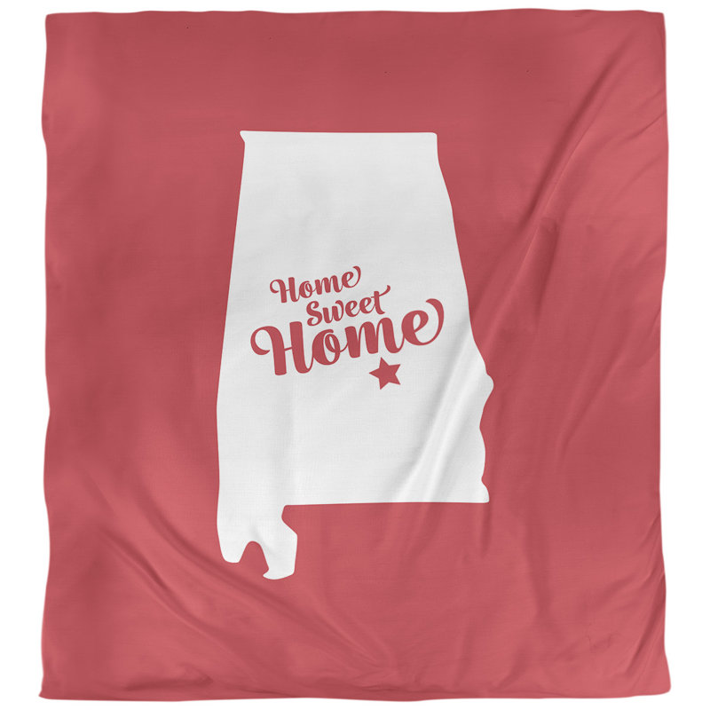 Housse de couette à la maison Montgomery, Housse de couette simple TG, Rouge
