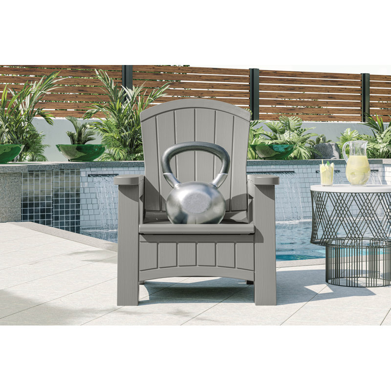 Chaise Adirondack en résine Suncast, Gris colombe
