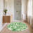 Belize Botanical Leaf Round Bathmat