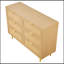 Commode d'appoint en bois avec 6 tiroirs