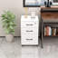 Classeur mobile verrouillable à 3 tiroirs - Armoire de rangement pour articles personnels et de bureau-1454807315