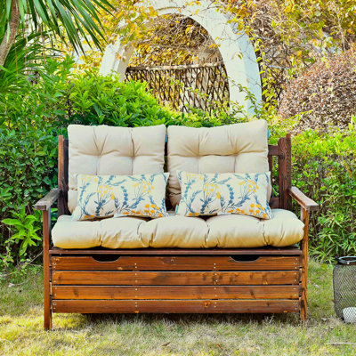 Cassella Water Resistant Outdoor 5 " Loveseat Seat / Back Cushion