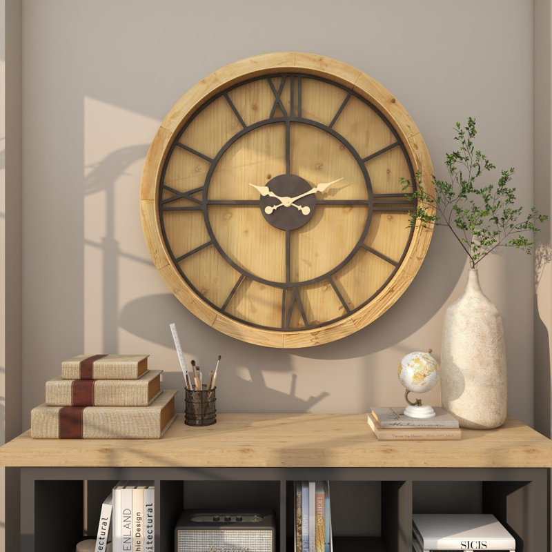 Horloge murale surdimensionnée 40 "Curlie