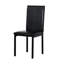 4 Dining Seats, Metal Frames, Dark Brown Vinyl Upholstery, 250Lbs Support Strength, Modern Industrial Design, Easy Assembly Project, Soft Padding For Comfort, Ergonomic Floor-Protecting Pads Metal