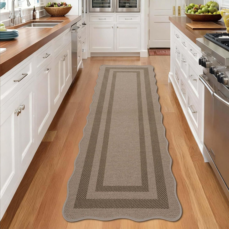 Hallway Runner Rug 2x10 Washable Kitchen Rugs Entryway Rug Runner Jute Floor Mat Non Slip Carpet for Bedroom Laundry Room