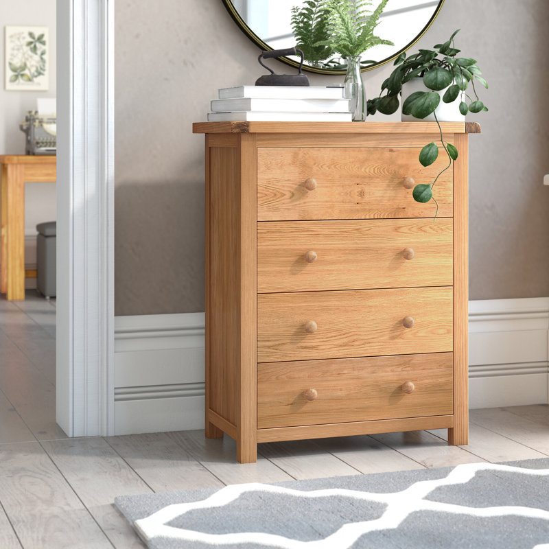 Pompey 70cm W 4 - Drawer Chest of Drawers, Waxed