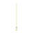 Aspen Creative 20509-11, 12" Cream With Yellow Line Glass Knob With Pull Chain In Copper