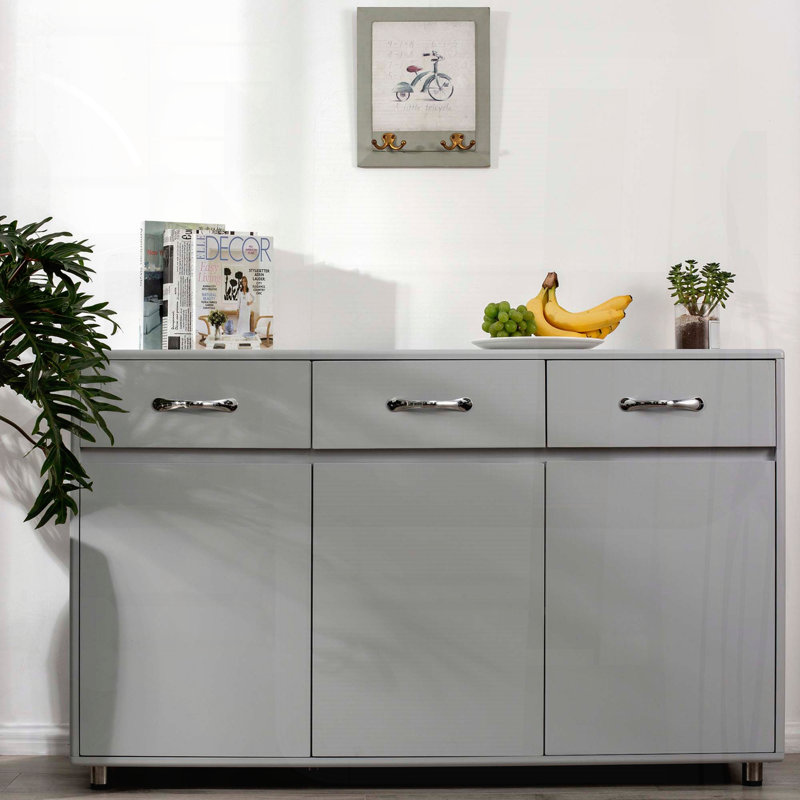 Armoire de rangement 3 portes avec 3 tiroirs