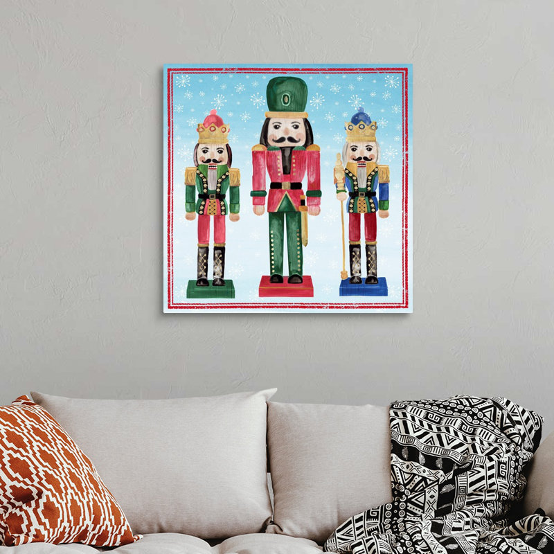 « Three Nutcrackers I », reproduction d’art sur toile, Toile tendue, H 36 po x l 36 po x P 1,25 po