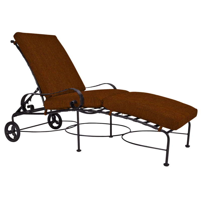 Classico-W Outdoor Chaise Lounge, Graphite, Flagship Stone Sunbrella®