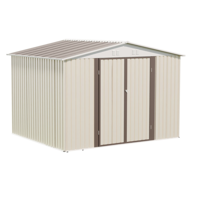 Cadre d'extérieur en alliage d'aluminium 10X8Ft avec porte à charnière et base en métal