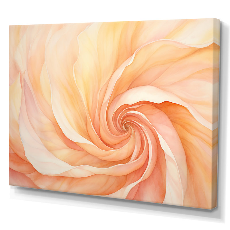 «Lincolnton - Abstract Spirals», art mural, H 12 po x l 20 po x P 1 po, Toile tendue