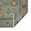 Tapis oriental gris noué à la main-84892020