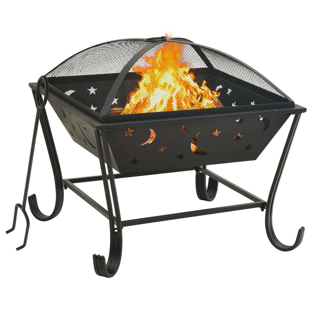 Dreadnaught Square Steel Wood Burning Smokeless Fire Pit