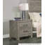 Table de chevet de style rustique 1Pc avec 2 tiroirs de style transitionnel