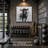 Fearless Ox Black & White Wrapped Canvas Wall Art | Modern Bull Canvas Print for Living Room, Office & Study-401631030