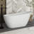 59" White Acrylic Freestanding Bathtub