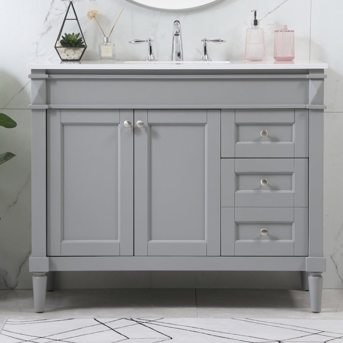 Readington 42'' Single Bathroom Vanity, Gray