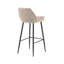 Upholstered Counter Stool with Metal Frame-93548836