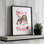 «Be Mine Basset» par Deb Strain, reproduction d'art