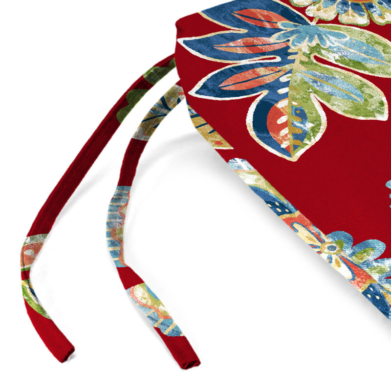 Outdoor Seat/Back Cushion, Daelyn Cherry
