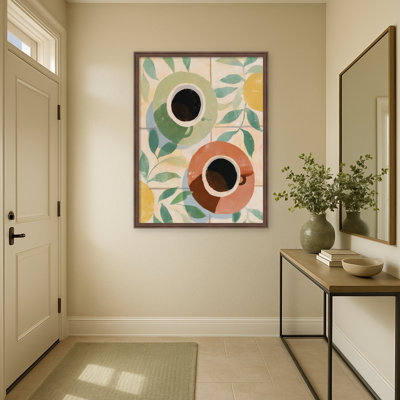 Coffee Time No. 05 by Treechild Framed Mounted Canvas Wall Art Print