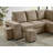 94.88’’ Upholstered Sectional Pull-Out Sofa With Storage Ottoman-90150834
