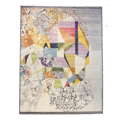 Graphic One-of-a-Kind 9' X 12' Area Rug