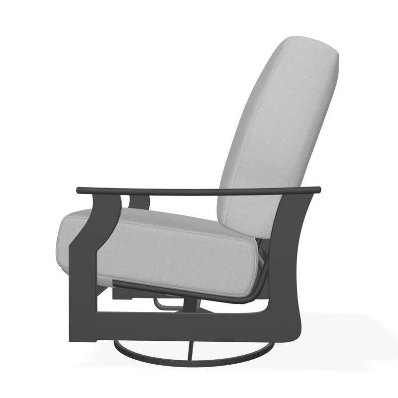St. Catherine Polymer Outdoor Lounge Chair, Graphite, Dazzle