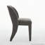 Chaise de salle à manger en chenille avec dossier évidé, ensemble de 2-2114423108