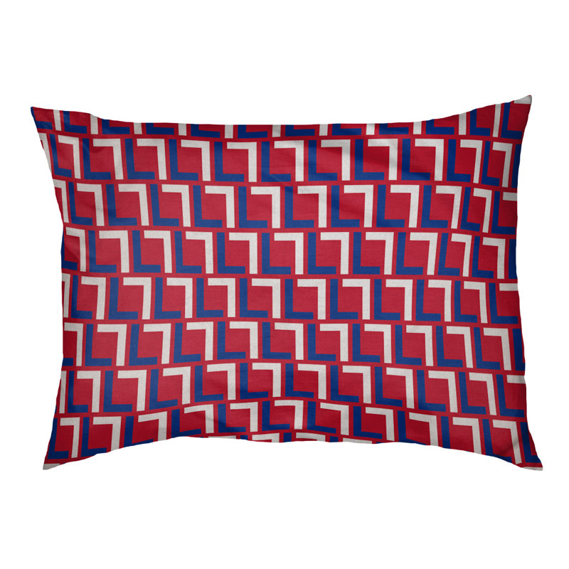 Lit pour chat Ellon, Moyen (L 42,5 po x l 32,5 po), Bleu / blanc / rouge